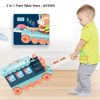 2 in 1 Train Table Ware : MY5905